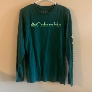 Long-Sleeve Green Columbia Shirt